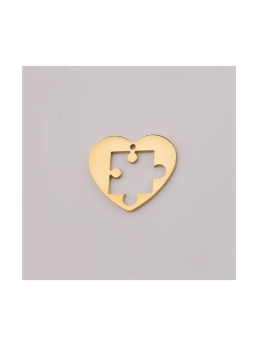 MEN PO Stainless steel love puzzle hollow geometric simple couple necklace 0