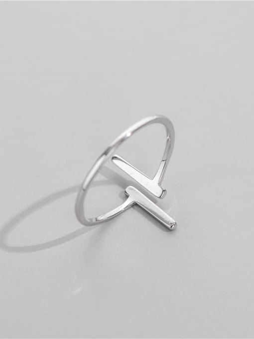 ARTTI 925 Sterling Silver Geometric Minimalist Band Ring 1