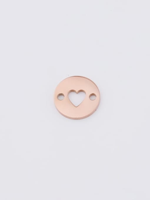 rose gold Stainless steel Heart Minimalist Findings & Components