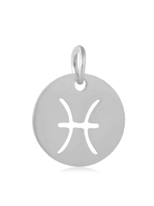 XT445 12S Stainless steel Star constellation Charm Height : 12 mm , Width: 17 mm
