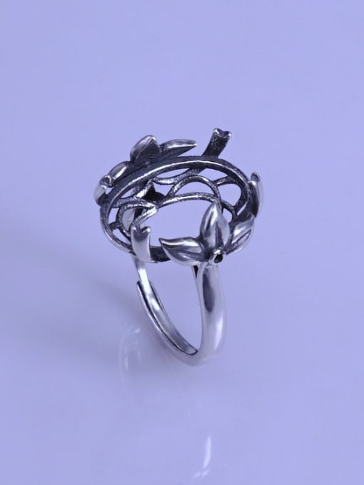 Supply 925 Sterling Silver Geometric Ring Setting Stone size: 12*18mm