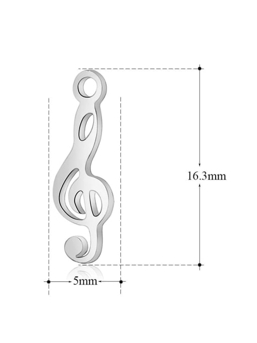 FTime Stainless steel Seahorse Charm Height : 16.3 mm , Width: 5.3 mm 1