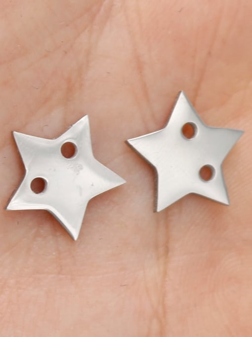 Steel color Stainless steel Star Minimalist Findings & Components
