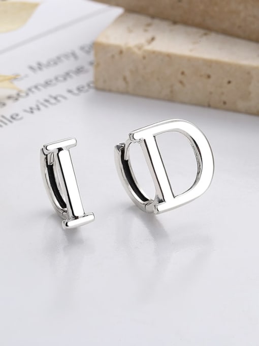 TAIS 925 Sterling Silver Letter Vintage Stud Earring 2