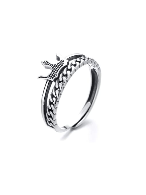 TAIS 925 Sterling Silver Crown Vintage Ring