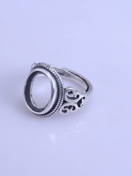 Supply 925 Sterling Silver Oval Ring Setting Stone size: 10*13mm 1