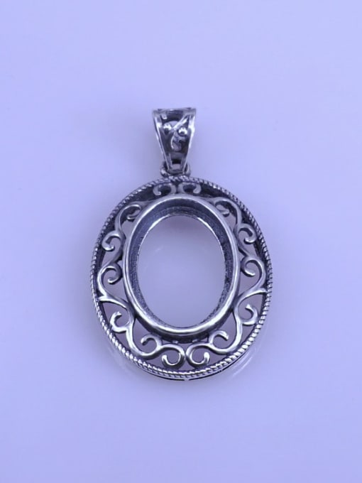 Supply 925 Sterling Silver Oval Pendant Setting Stone size: 12*17mm 0