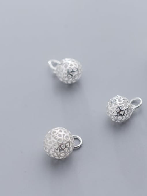 FAN 925 Sterling Silver Ball Charm Diameter : 10 and 12mm 1