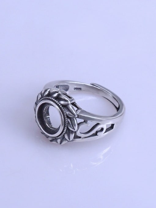 Supply 925 Sterling Silver Round Ring Setting Stone size: 8*8mm 1