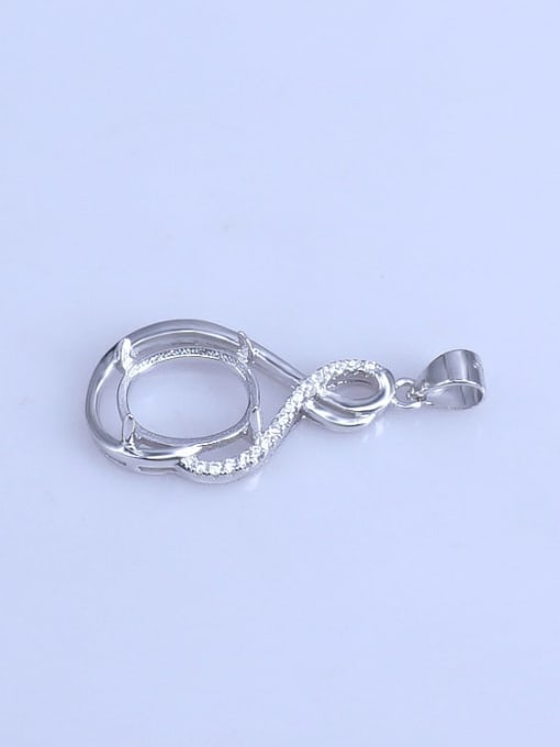 Supply 925 Sterling Silver Oval Pendant Setting Stone size: 10*12mm 1