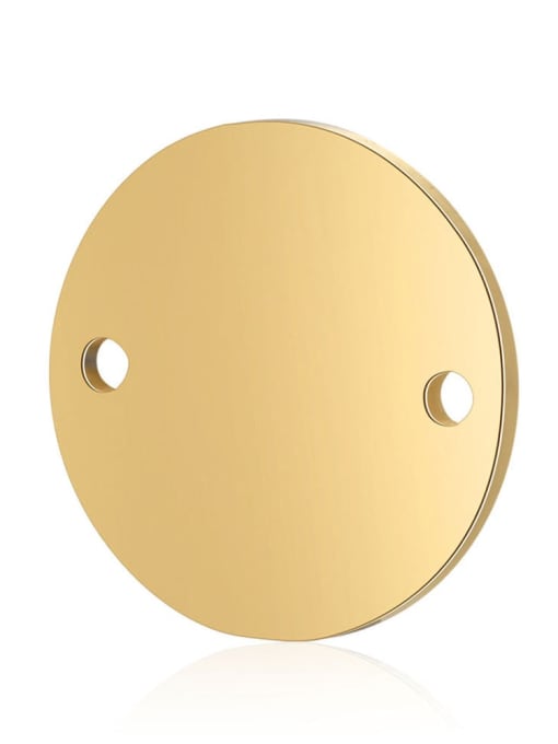 gold Stainless steel Round 10*10mm 12*12mm 16*16mm Charm