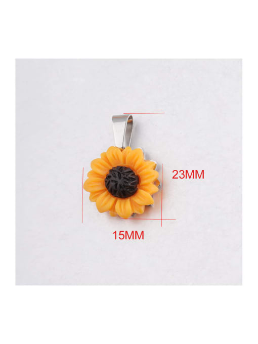 MEN PO Stainless steel Flower Classic Pendant 1