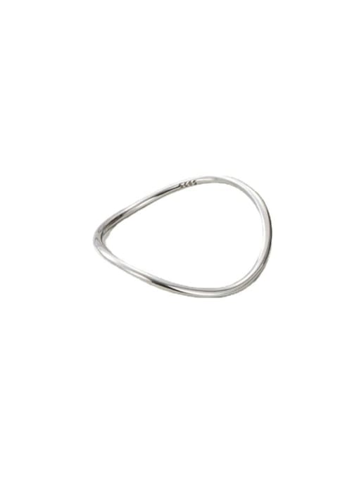 ARTTI 925 Sterling Silver Round Minimalist Band Ring 1