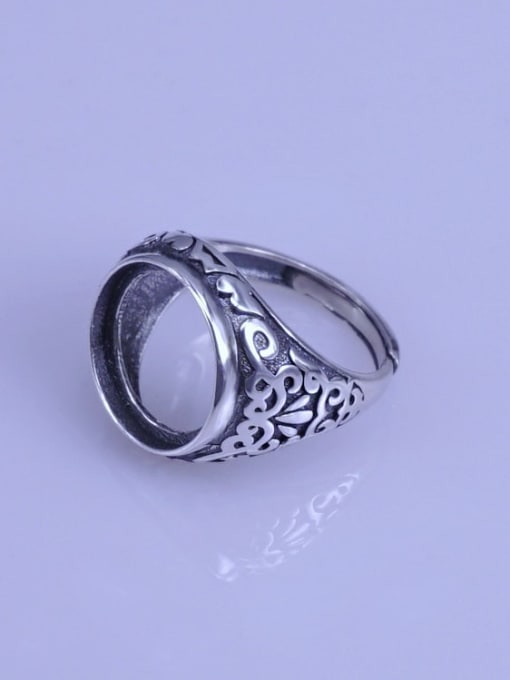Supply 925 Sterling Silver Round Ring Setting Stone size: 14*14mm 0