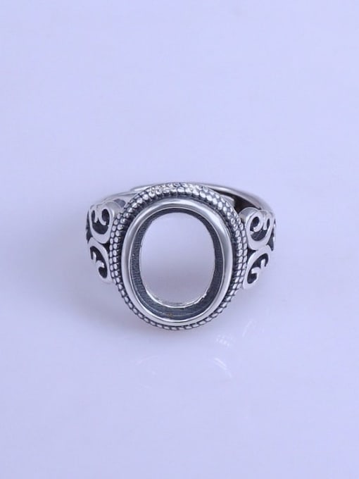 Supply 925 Sterling Silver Oval Ring Setting Stone size: 10*13mm 0