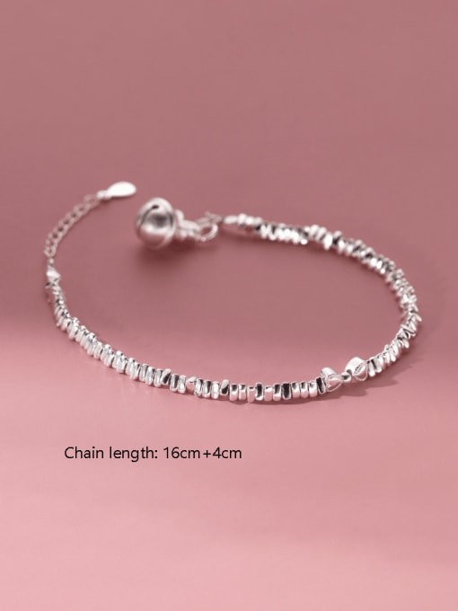 FAN 925 Sterling Silver Geometric Minimalist Handmade Beaded Bracelet 2