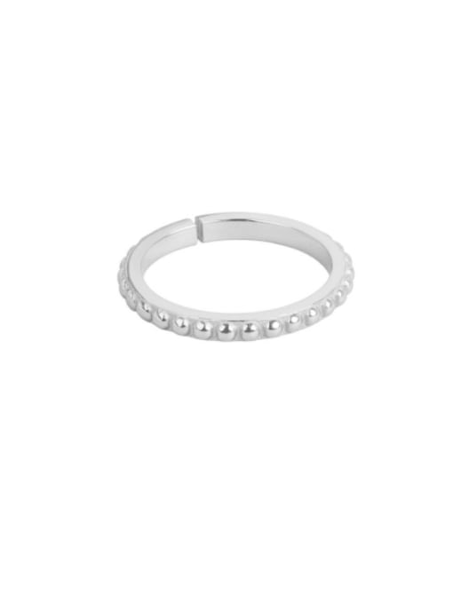 PNJ-Silver 925 Sterling Silver Geometric Minimalist Band Ring 4