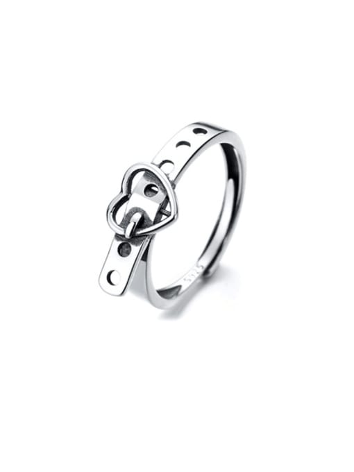 TAIS 925 Sterling Silver Heart Vintage Ring 2
