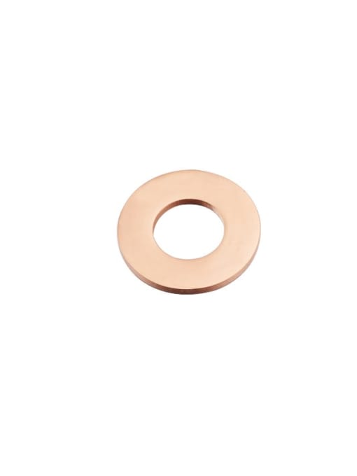 Rose Gold Stainless steel Round Minimalist Findings & Components