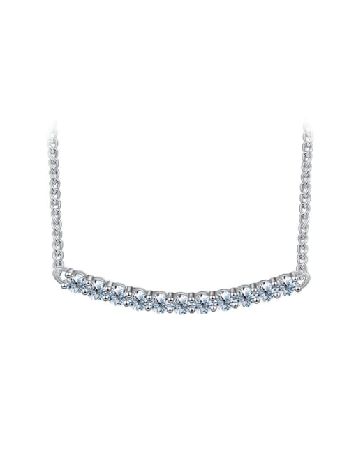Main stone: 0.2CT* 11 pieces (3.5mm 925 Sterling Silver Moissanite Geometric Dainty Necklace