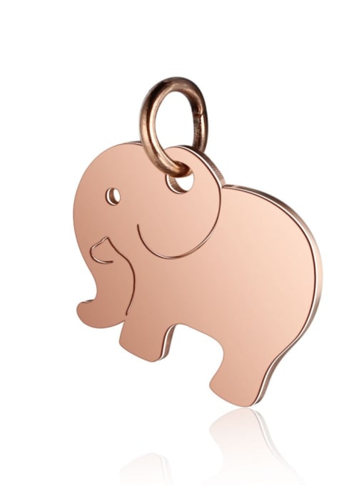 FTime Stainless steel Elephant Charm Height : 14 mm , Width: 16 mm 1