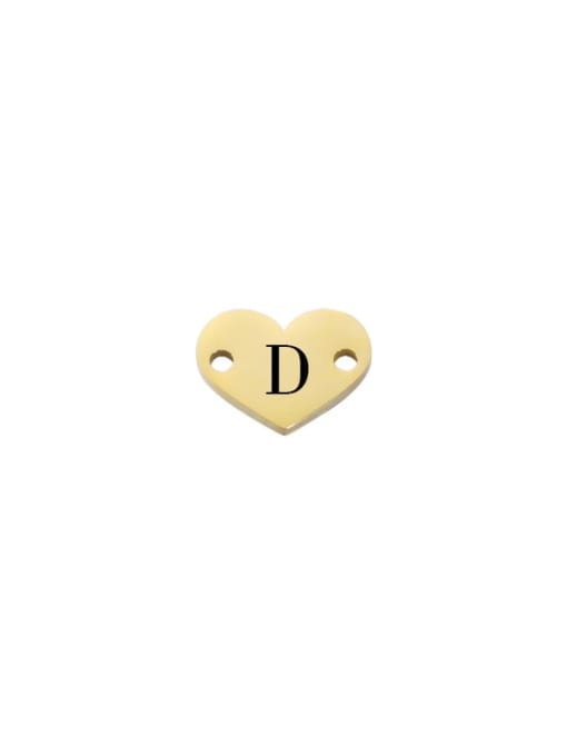 D Stainless Steel Laser Lettering  Heart  Diy Jewelry Accessories