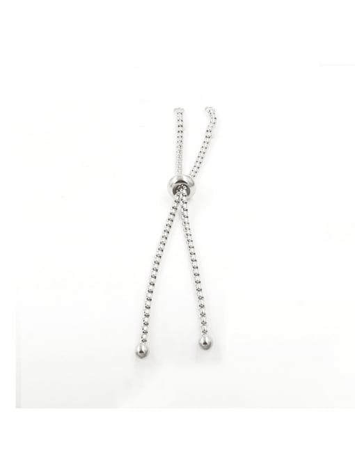 MEN PO Stainless steel plastic beads adjustable pull box chain 0