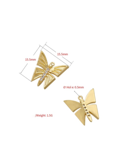 KOKO Brass Micro Setting Pendant Butterfly Pendant 1