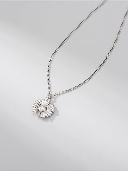 ARTTI 925 Sterling Silver Flower Minimalist Necklace 2