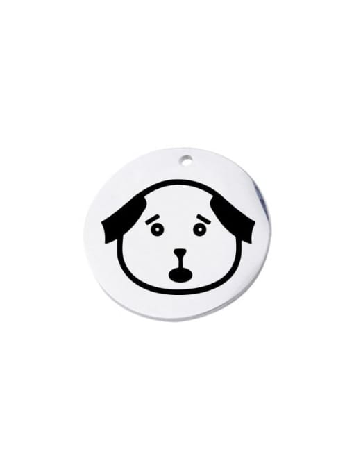 dongwu002 20mm 14 Stainless steel cute pet small pendant