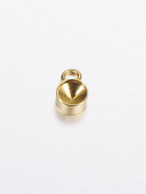 Mp493 gold (6mm) Stainless Steel Birthstone Bottom Support
