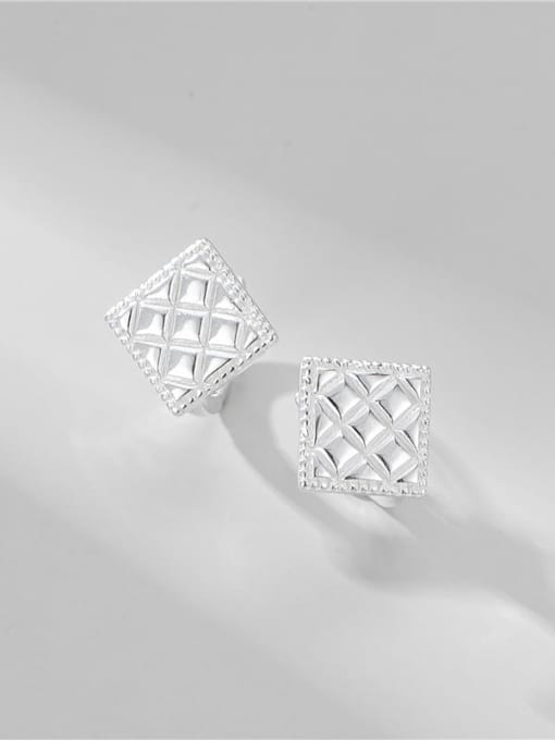 ARTTI 925 Sterling Silver Square Trend Stud Earring