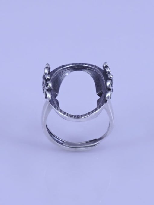 Supply 925 Sterling Silver Geometric Ring Setting Stone size: 16*26mm 0