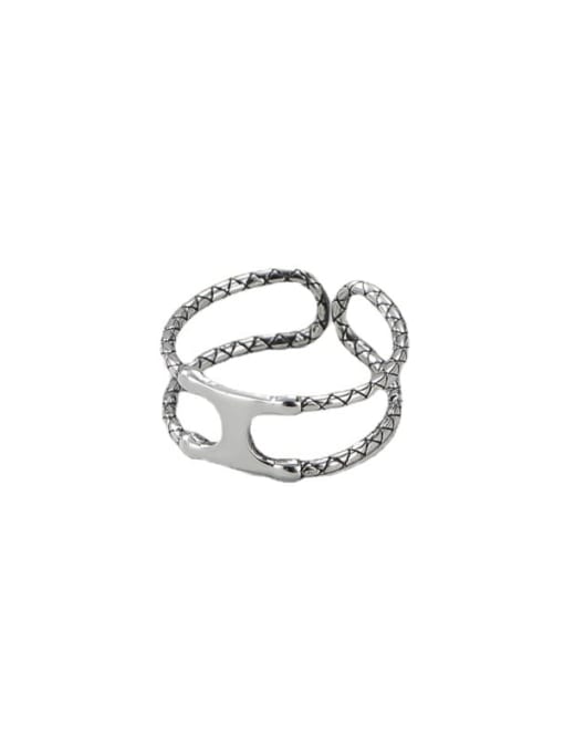 ARTTI 925 Sterling Silver Letter Vintage Stackable Ring 0