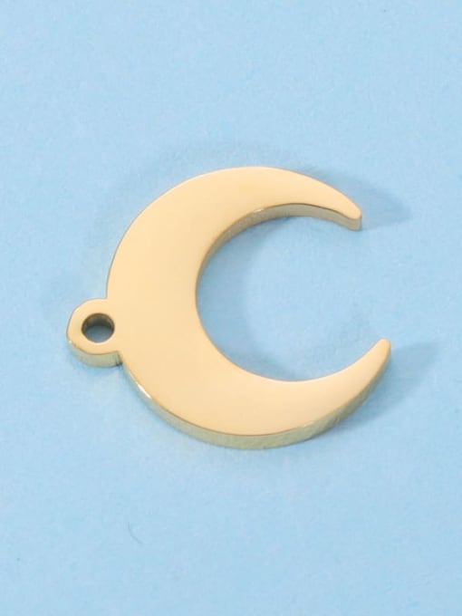 golden Stainless steel single hanging moon pendant