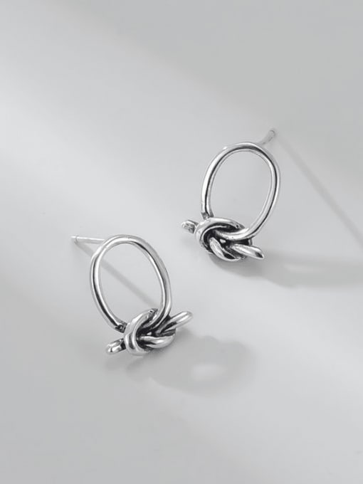 ARTTI 925 Sterling Silver Bowknot Minimalist Stud Earring 2