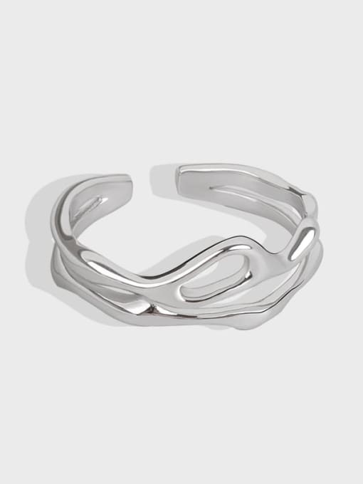 PNJ-Silver 925 Sterling Silver Geometric Minimalist Stackable Ring 2