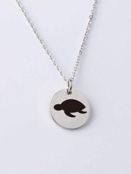 YP001 70 20MM Stainless Steel Ocean Cartoon Animation Pendant Necklace