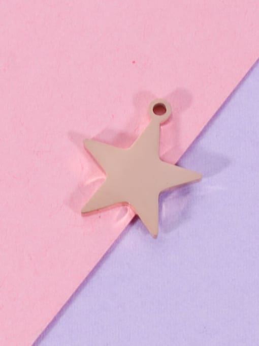 rose gold Stainless steel Star Classic Pendant