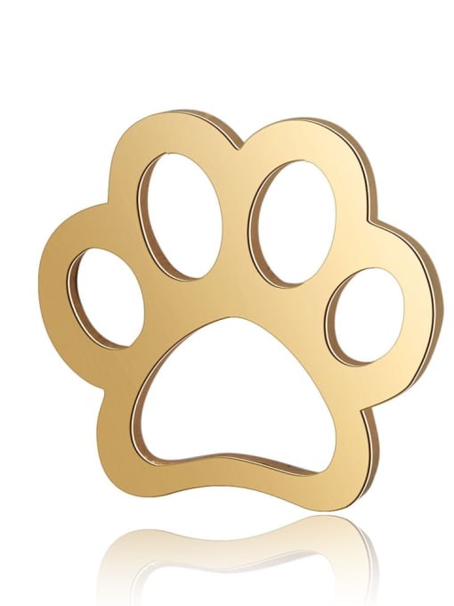 FTime Stainless steel paw Charm Height : 11* mm , Width: 12 mm 2