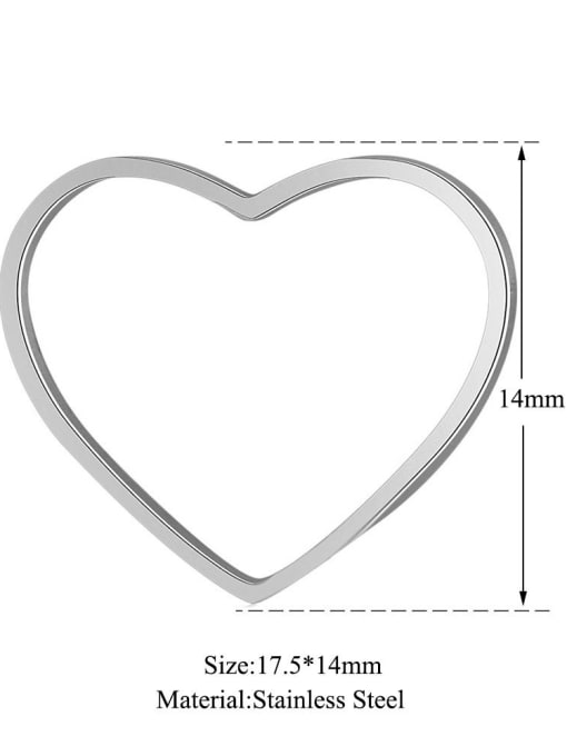 FTime Stainless steel Heart Charm 2