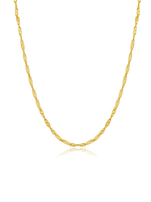 18k gold 925 Sterling Silver Geometric Dainty Link Necklace