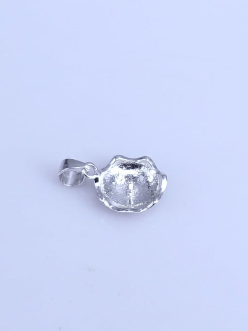 Supply 925 Sterling Silver Irregular Pendant Setting Stone size: 10*10mm 2