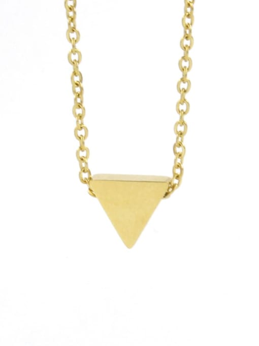 MEN PO Stainless steel Triangle Minimalist Necklace
