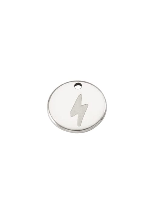 MEN PO Stainless steel Round lightning Minimalist Pendant 0