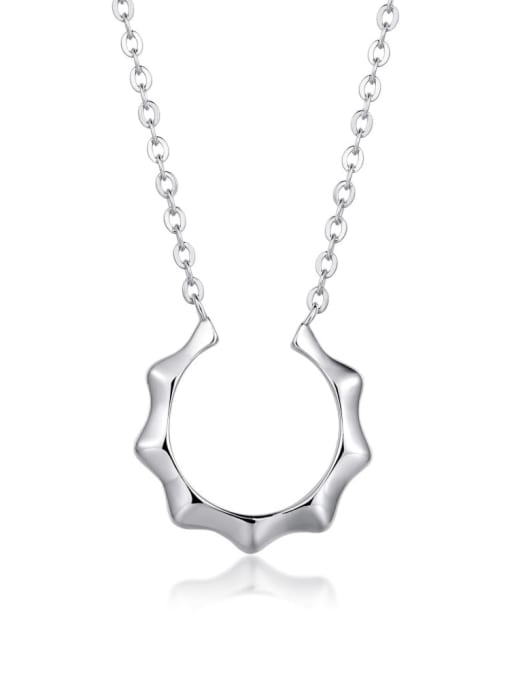 STL-Silver Jewelry 925 Sterling Silver Geometric Minimalist Necklace 0