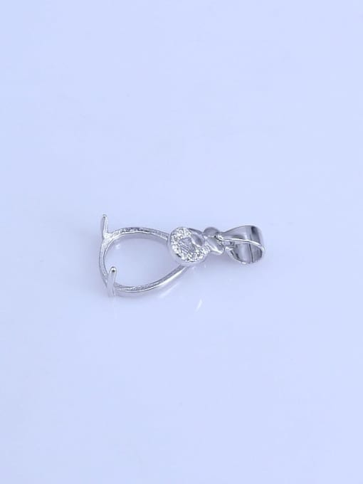 Supply 925 Sterling Silver Water Drop Pendant Setting Stone size: 10*11mm 1