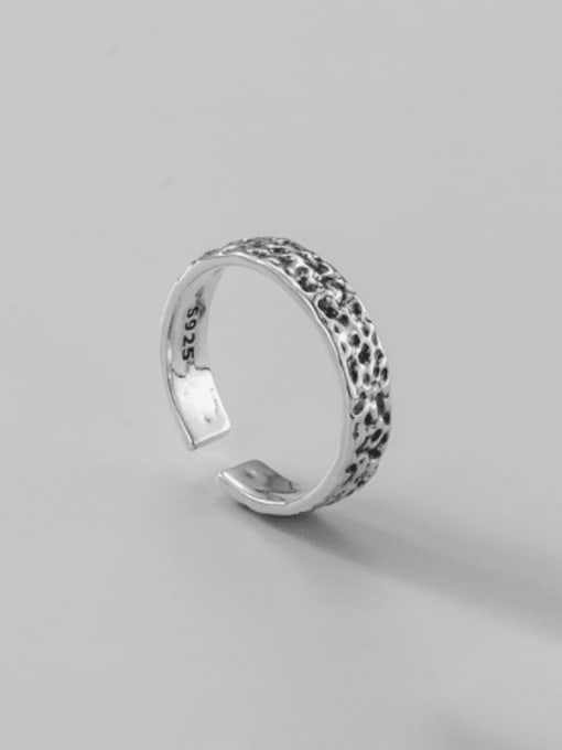 ARTTI 925 Sterling Silver Geometric Vintage Band Ring 0