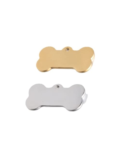 MEN PO Stainless steel fine polished mirror dog tag lettering pendant 1