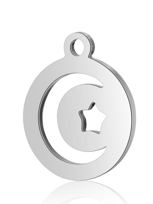 FTime Stainless steel Star Charm Height : 14 mm , Width: 12 mm 0